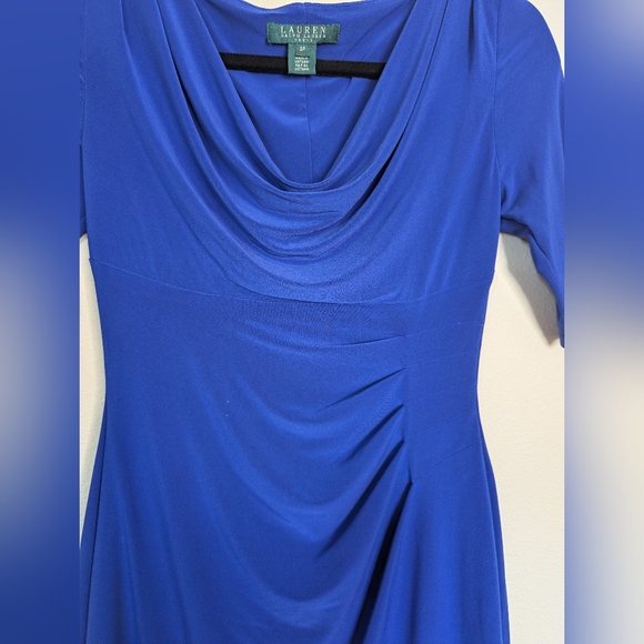 Lauren Ralph Lauren Royal Blue Midi Dress Size 2P - Picture 2 of 4